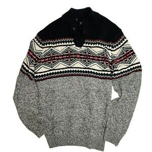 Chaps Aztec Mens Sweater Size L